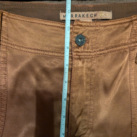 Satin Cargo Joggers in Chocolate Brown - Picture 10 of 11